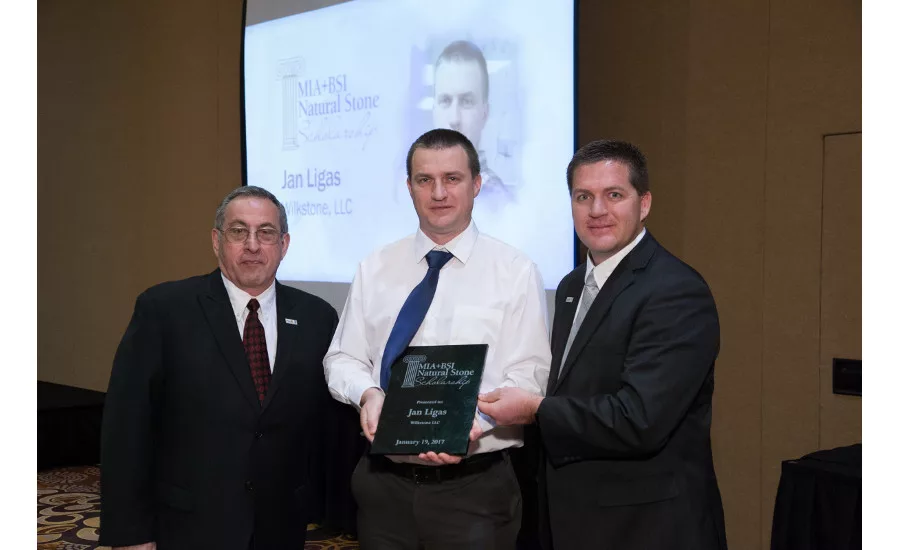 Ligas receives MIA+BSI Natural Stone Scholarship