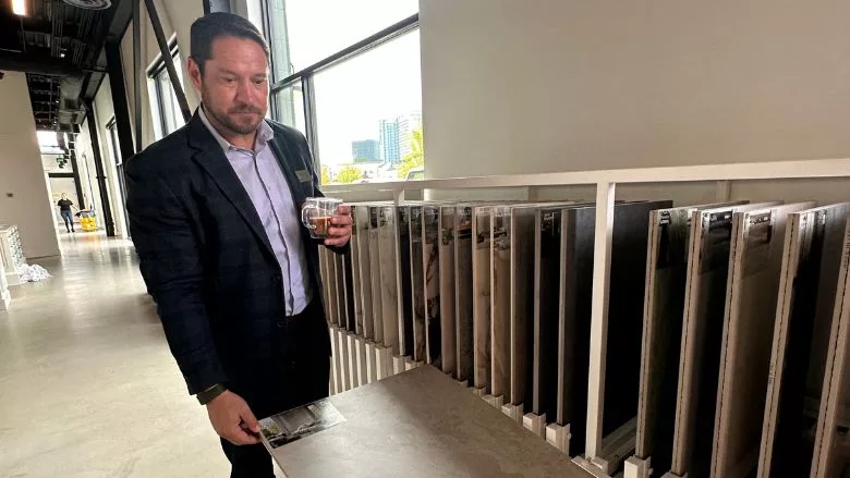 John Simmons showcases tile display