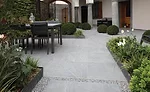 light gray tones of the tiles
