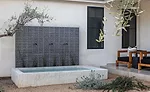 three-spout fountain from Bobé Water & Fire Features
