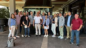 SW 2024 SFA Italy tour group with bus drive, Luigi in the center.