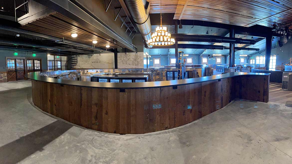 Celtic Marble & Granite of Murfreesboro, TN, template and installed the longest permanent continuous bar in the world by Guinness World Records at Humble Baron Bar, which is located at Nearest Green Distillery.